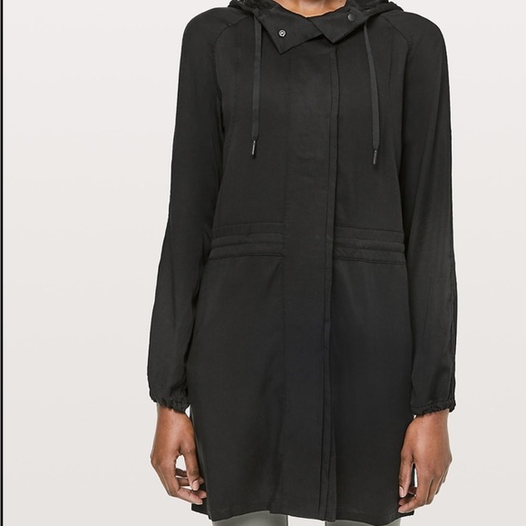 Lululemon City Stroll Trench Coat Sz 8 - Picture 2 of 9
